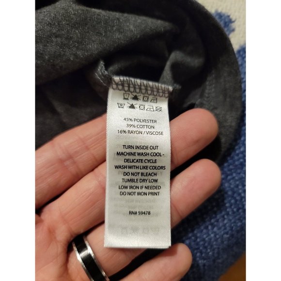 C & C California Dark Gray Short Sleeve T Shirt Skeletons Size S NWT - Picture 6 of 6